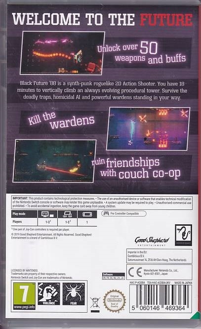 Black Future 88 - Nintendo Switch (A Grade) (Genbrug)